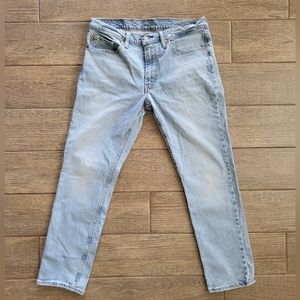 Levis 511 34x30 Mens Light Wash Denim Blue Jeans